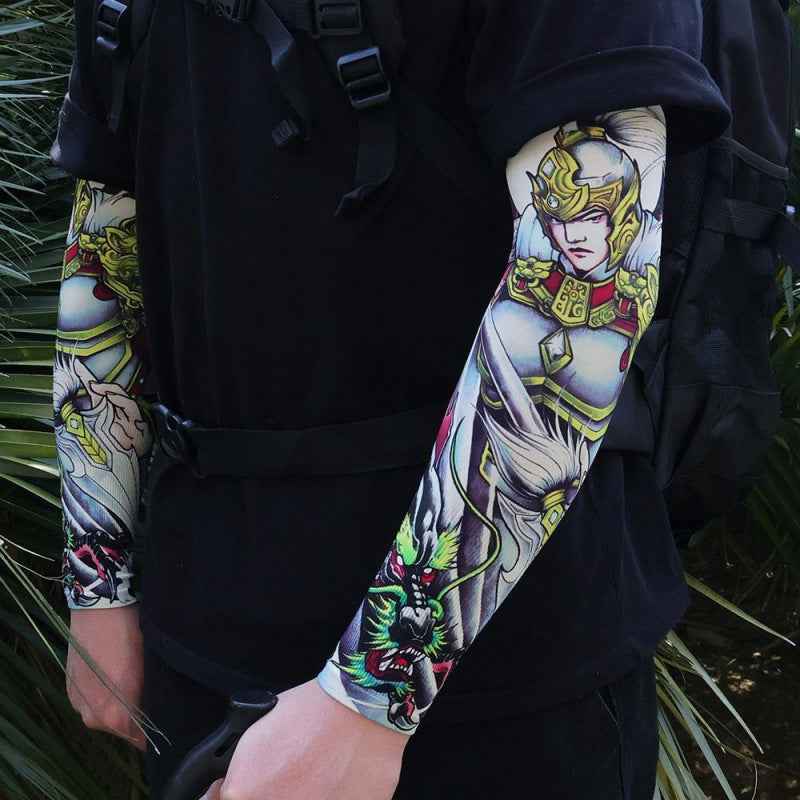 Men's Tattoo UV Protection Outdoor Sun Protection Ice Sleeve