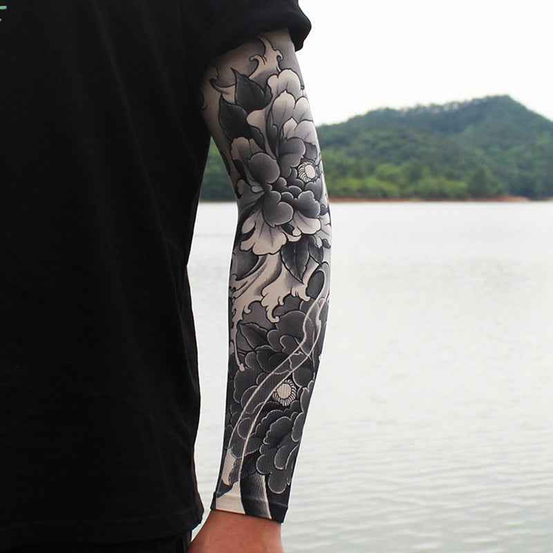 Men's Tattoo UV Protection Outdoor Sun Protection Ice Sleeve