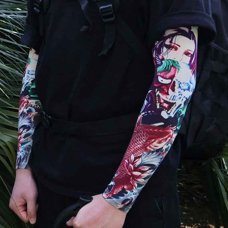 Men's Tattoo UV Protection Outdoor Sun Protection Ice Sleeve