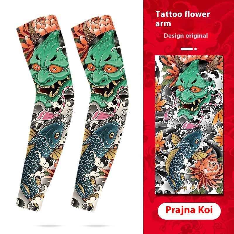 Men's Tattoo UV Protection Outdoor Sun Protection Ice Sleeve