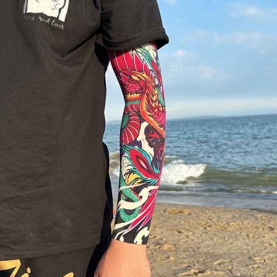 Men's Tattoo UV Protection Outdoor Sun Protection Ice Sleeve