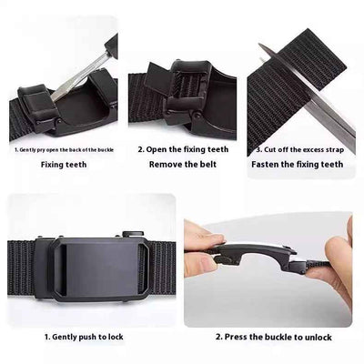 Men's Canvas Nylon Belt Lightweight And Ultra-thin