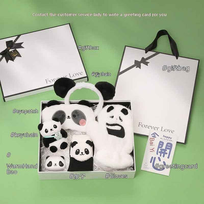 Panda Peripheral Gifts Girlfriends Birthday Elements Practical Winter Warm New Years's Banquet Hand Box Christmas