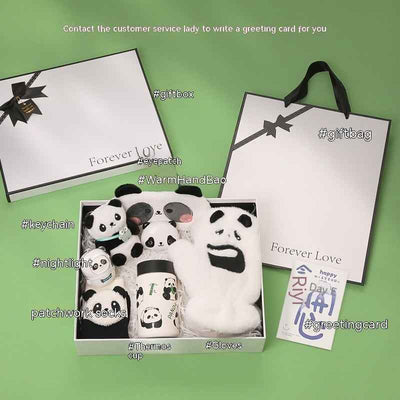 Panda Peripheral Gifts Girlfriends Birthday Elements Practical Winter Warm New Years's Banquet Hand Box Christmas