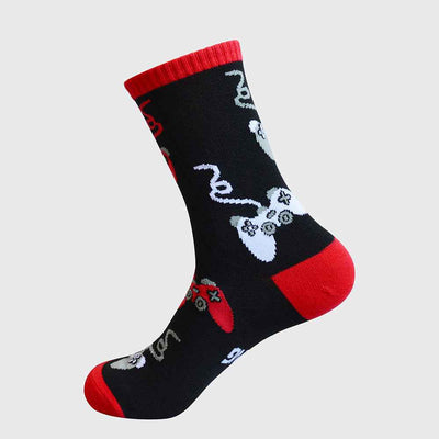 Letter Jacquard Mid-tube Cotton Casual Socks