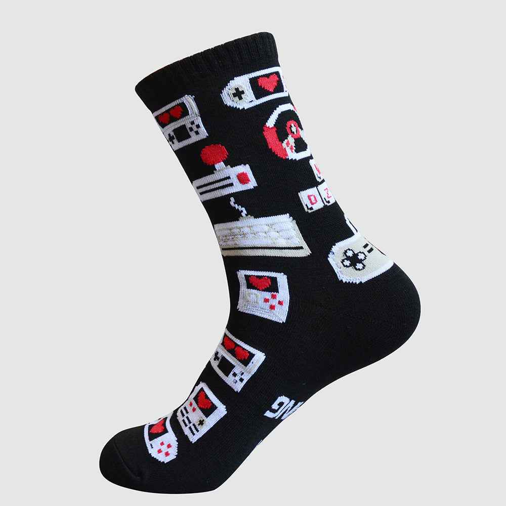 Letter Jacquard Mid-tube Cotton Casual Socks