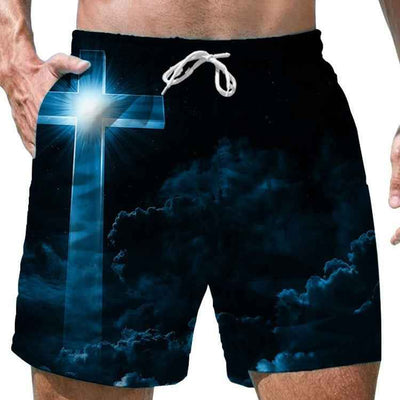 Shorts Casual Loose Men's 3D Digital Personalized Printed Beach Pants