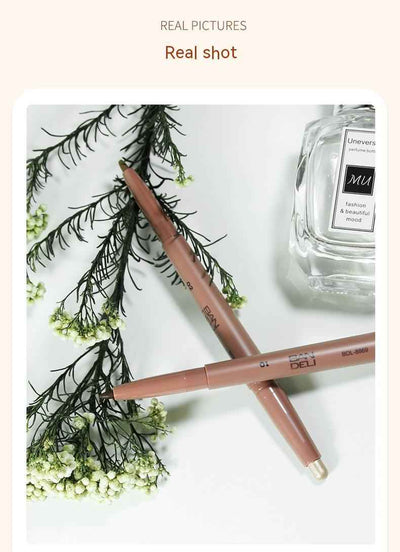 Bandley Eye Shadow Pen Brighten Pen Dual-purpose Double-headed Pearlescent White Eye Shadow Pen Matte Shading Powder Master Highlight Eyeliner Pen