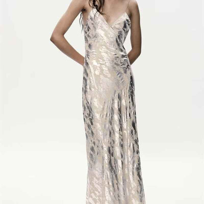 Women's Metal Foil Printed Underwear Dress