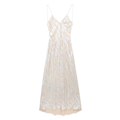 Women's Metal Foil Printed Underwear Dress