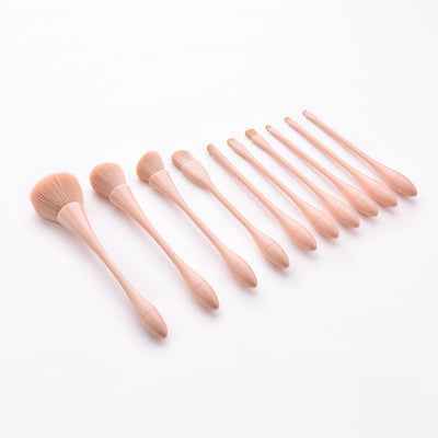 10 pcs Little pretty waist pink makeup brush