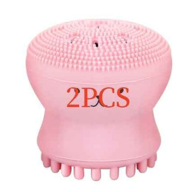 Cartoon octopus silicone wash brush foaming cleansing brush Manual facial massage brush cleansing brush brush bubbler