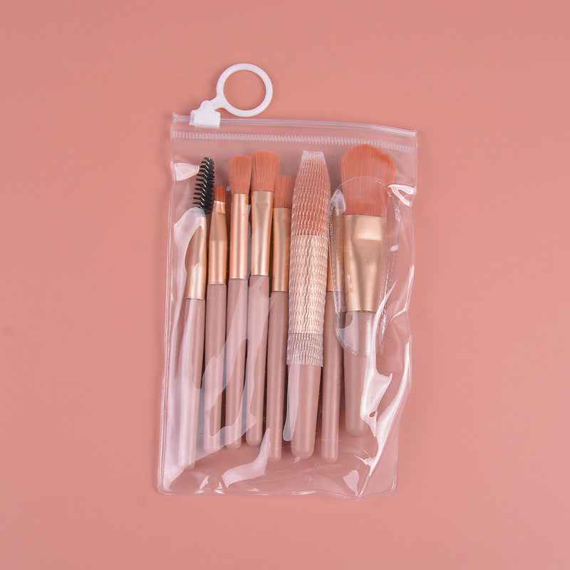 8 Small Makeup Brushes Morandi Portable Beauty Tool Soft Hair Makeup Brush