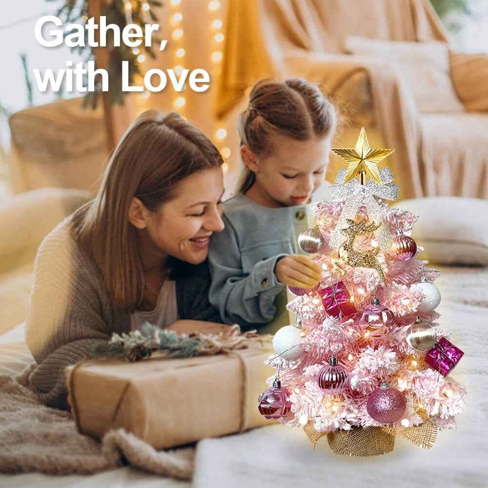 Mini Christmas Tree With Light Artificial Decoration