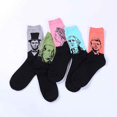 Fashion creative character avatar in tube socks