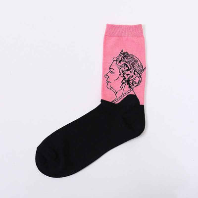 Fashion creative character avatar in tube socks