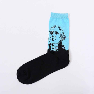 Fashion creative character avatar in tube socks