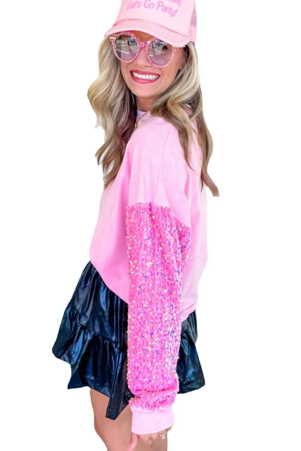 Women's Sequins Padded Top Christmas