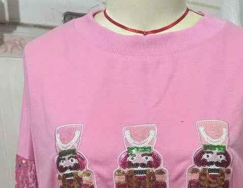 Women's Sequins Padded Top Christmas