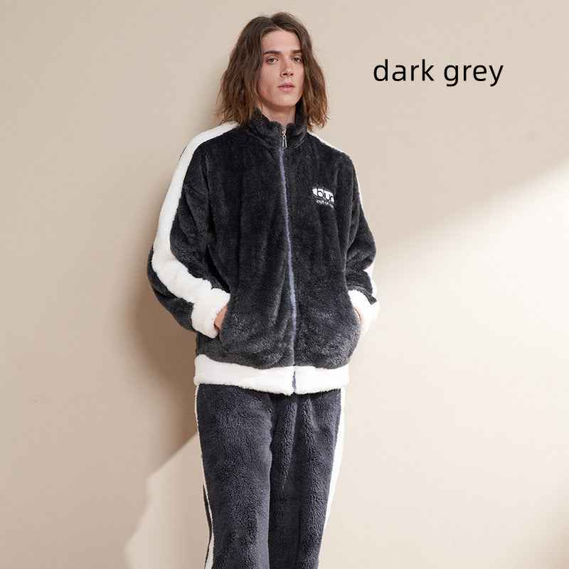 Thickened Fashionable And Versatile Flannel Household Suit