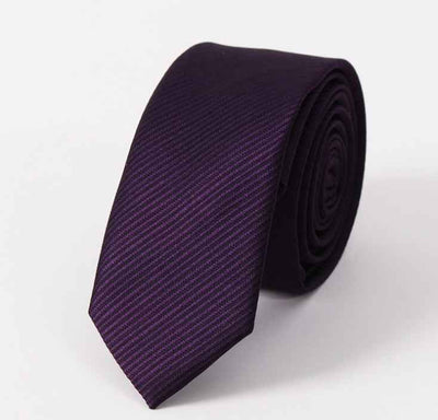 Men's formal business casual Korean version of ultra-narrow tie polyester silk jacquard tie