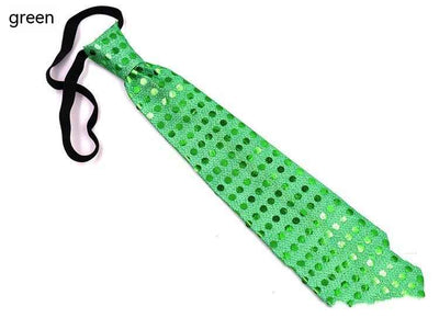 LED Sequins Glowing Necktie Props Tie