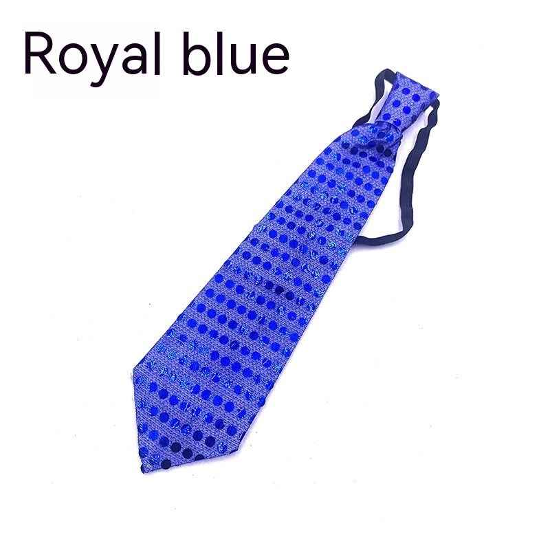 LED Sequins Glowing Necktie Props Tie