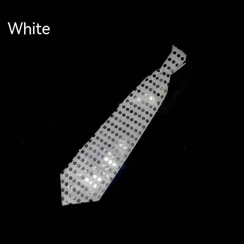 LED Sequins Glowing Necktie Props Tie