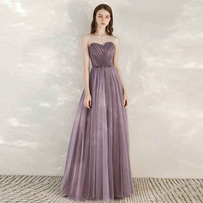 Purple Host Star Sky Toast Dress Shoulder To Shoulder