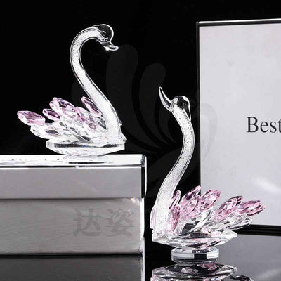 Modern Crystal Swan Decoration Wedding Gifts
