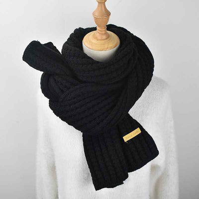 Men's Fashion Versatile Solid Color Warm Scarf