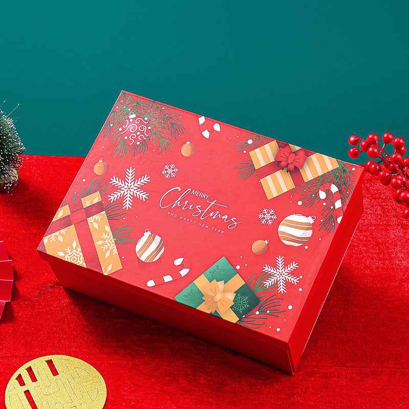 Christmas Gift Box Color Santa Claus Packaging Box