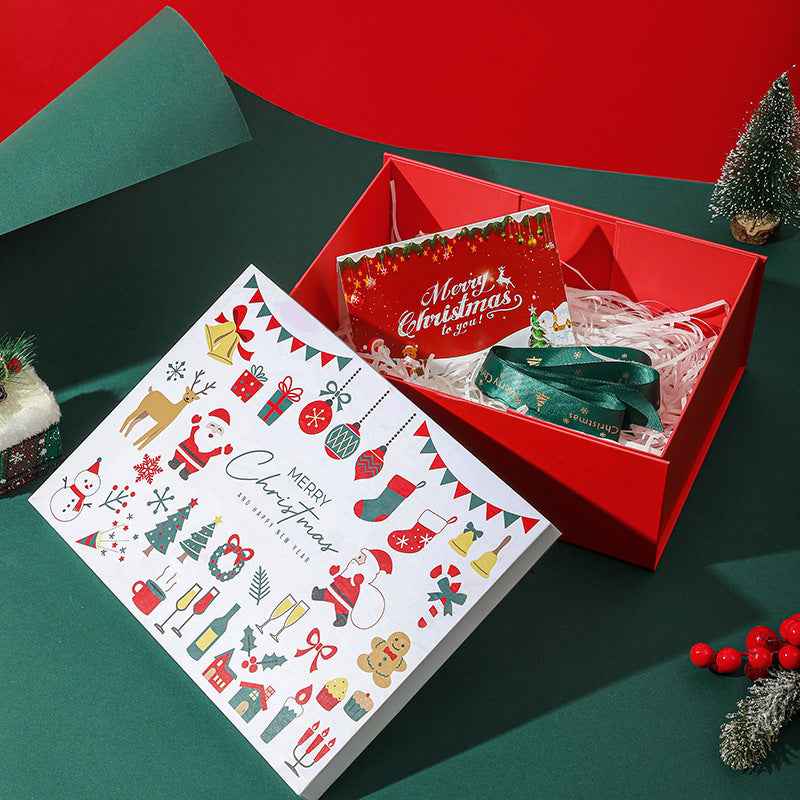 Christmas Gift Box Color Santa Claus Packaging Box