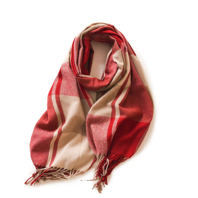 Thick Warm Tassel Artificial Cashmere Scarf