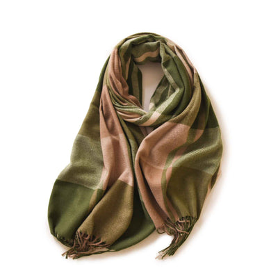 Thick Warm Tassel Artificial Cashmere Scarf