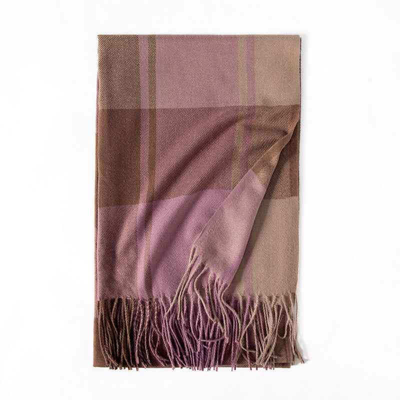 Thick Warm Tassel Artificial Cashmere Scarf