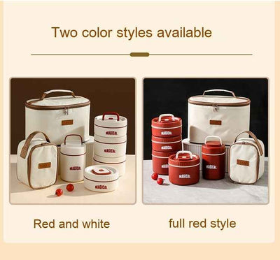 Employee Customer Lunch Box, Bento Tableware, Gift Box Set