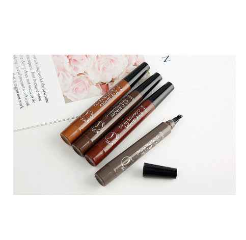 Four-headed Eyebrow Pencil Long-lasting No Blooming