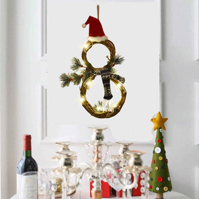 Christmas Decorations With Lights Vine Ring Garland Pendant