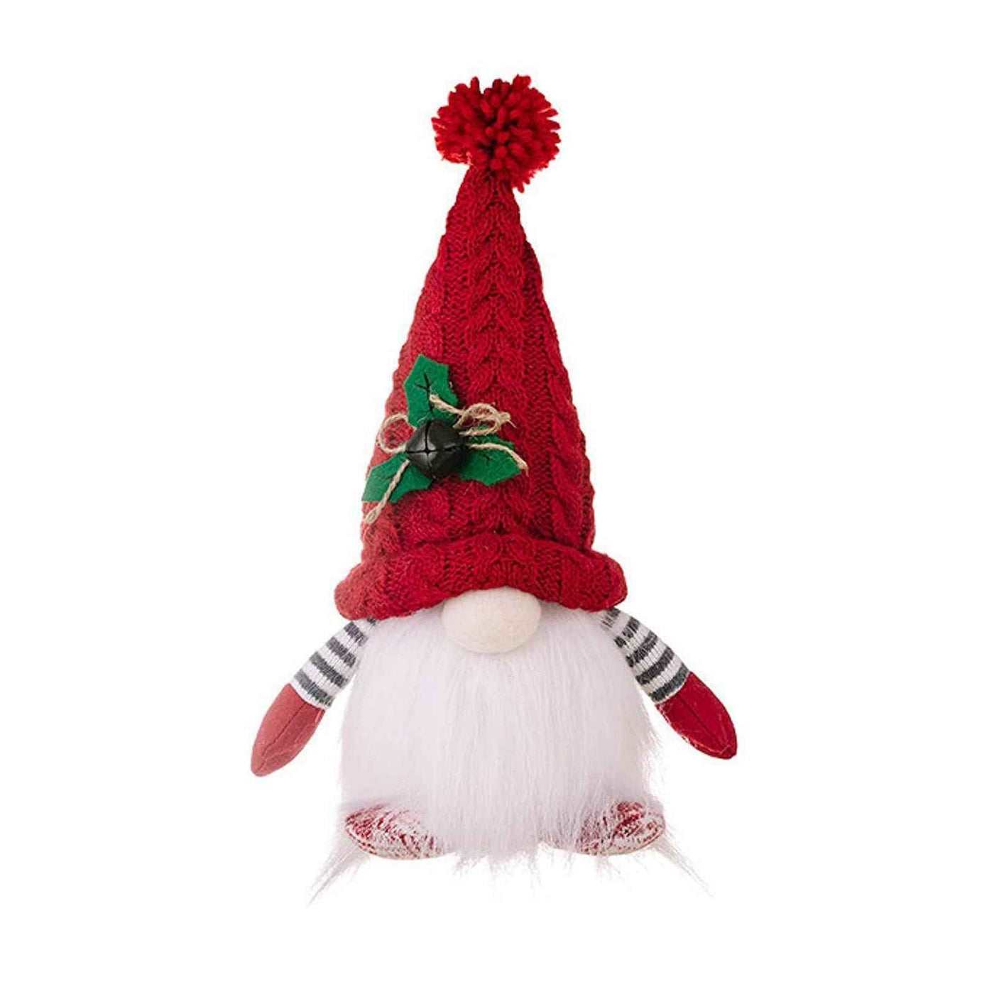 Christmas High-end Decorations With Lights Knitted Hat Luminous Doll