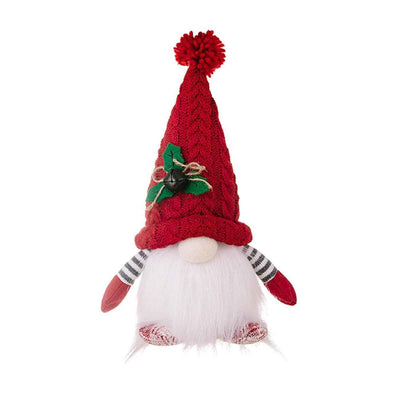 Christmas High-end Decorations With Lights Knitted Hat Luminous Doll