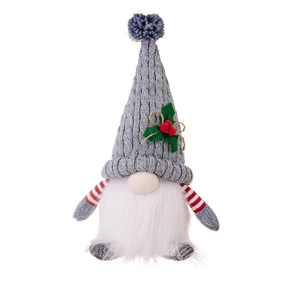 Christmas High-end Decorations With Lights Knitted Hat Luminous Doll