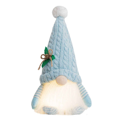 Christmas High-end Decorations With Lights Knitted Hat Luminous Doll