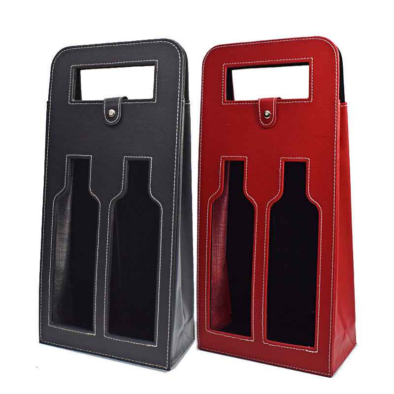 Double Hollow Red Wine Box Bota Bag Gift Box