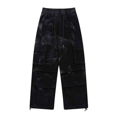 Corduroy Multi-pocket Casual Wide-leg Pants