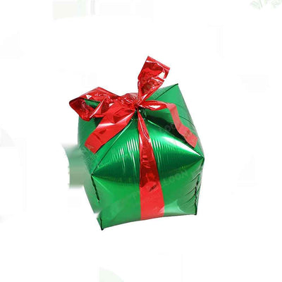 4D Square Christmas Gift Box Aluminum Film Balloon