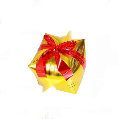 4D Square Christmas Gift Box Aluminum Film Balloon