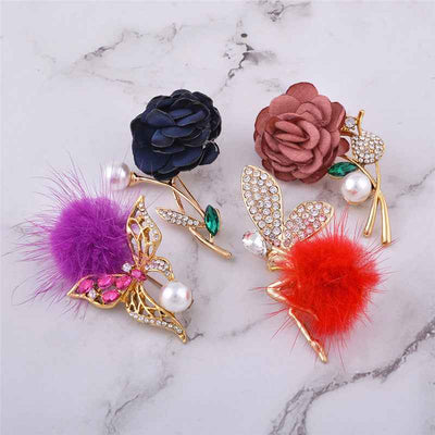 Women Watches Leather Quartz Wristwatch Sunglasses Corsage 3 Pcs Girl Christmas Gift New Year Gift Ladies Gift Box