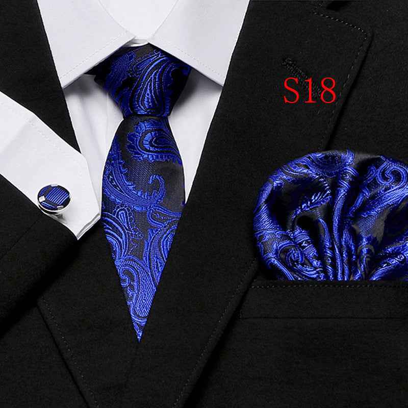 Paisley Series European And American Fashion Tie Three-piece Suit