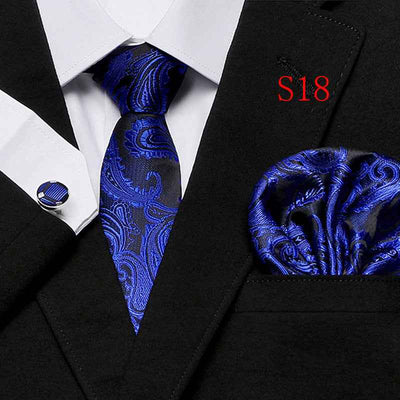 Paisley Series European And American Fashion Tie Three-piece Suit